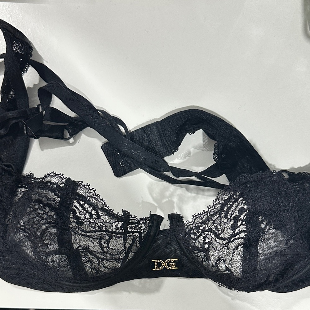 Authentic Dolce & Gabbana Black Lace Bra